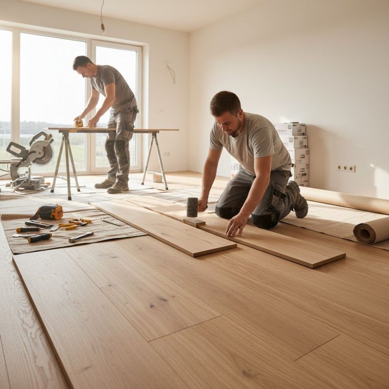 Oak Floor Installation